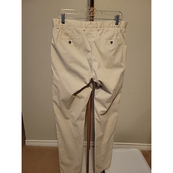 Peter Millar Pants Mens 34 X 34 Khaki Chino Straight Preppy Golf Business - Picture 4 of 13